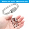 Qjaiune 6Pcs Quick Links 3/16 Inch 304 Stainless Steel D