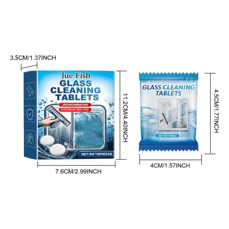 Tabletas Efervescentes Para Limpieza De Vidrios Highlyeffect