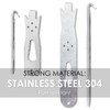 QMARK Fence Wire Twister Tool Set, T-Post Clip Tool, Stainless