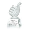 LONGWIN LONGWIN Gifts for Brother Adult Crystal Awards with Thumbs
