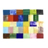 Rectangle Mosaic Tiles Stained Glass, 1x4CM Textured Glass Mosaic Making