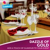 3pk Gold Round Table Cloth Disposable | 140cm Party Round