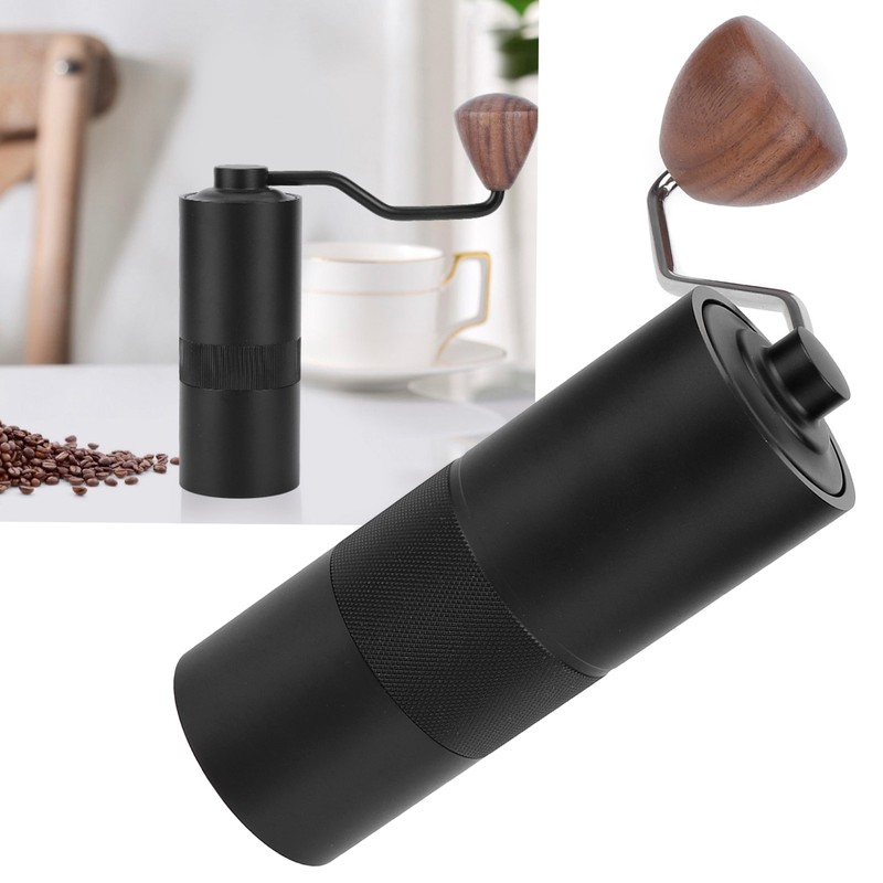 Black Manual Coffee Grinder Stainless Steel Bean Milling Machine Coffee