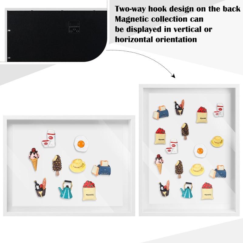 Vicenpal 2 Pcs Large Magnetic Board 16" x 12" Magnet