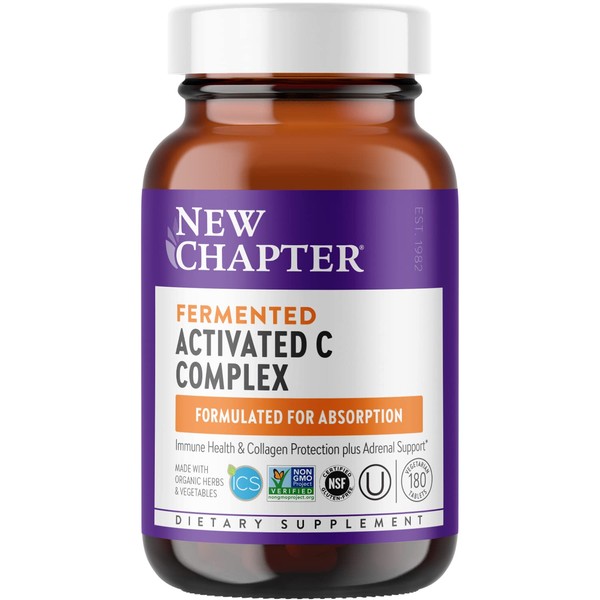New Chapter Activated C Complex, for Immune Support, Organic, Non-GMO Ingredients, 180 Count