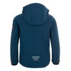 Trollkids Trollfjord children's softshell jacket (Trollfjord) - Mystical Blue/Orange Plain,