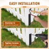 SDSNTE 10 Pack Fence Post Repair Stakes –14 Ga Heavy-Duty