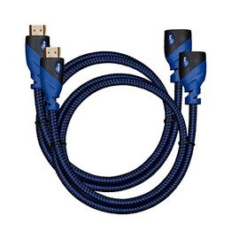 HDMI Extender - Male to Female Extension Cable - 3 Feet (2-Pack) High-Speed HDMI Cable (2.0b) 4k Resolution - Supports: 3D, HD, 2160p, Ethernet, Audio Return (Latest Version) HDCP 2.2 Compliant - 3ft