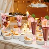 SUREHOME Pink Champagne Flutes Plastic Champagne Glasses Disposable Mimosa Glasses
