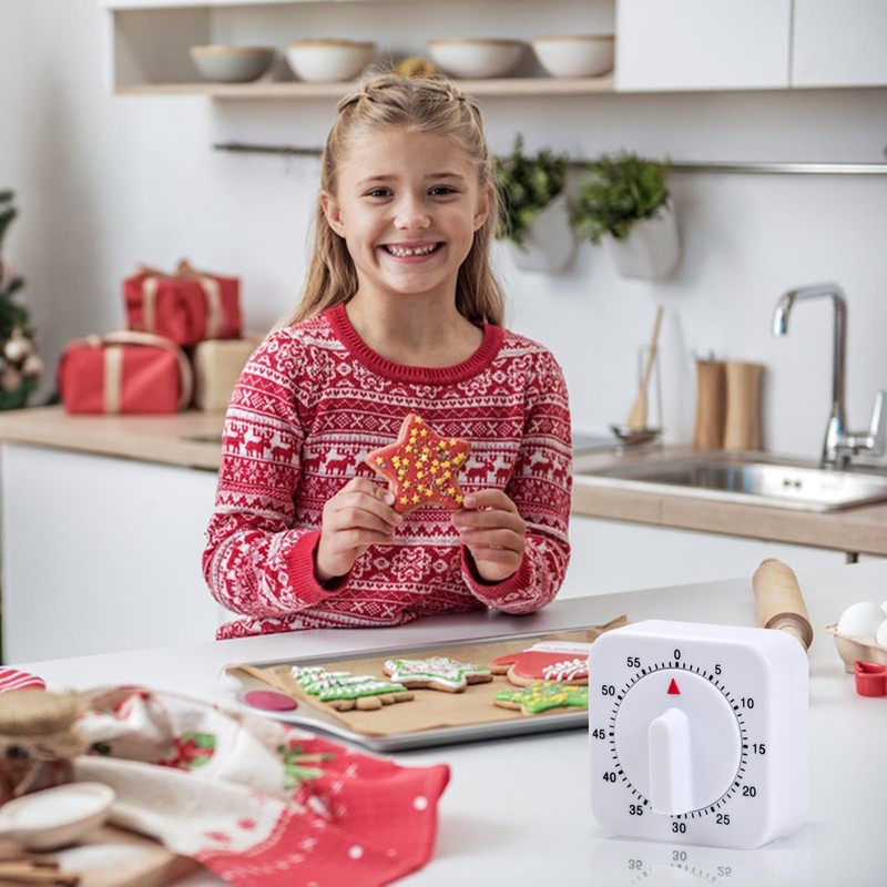 Timer, 60 Minutes Visual Timer with Loud Alarm, Digital Visual