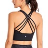 CRZ YOGA Sujetadores Deportivos Largos con Tiras para Mujer Yoga