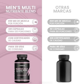 NuBoost Multivitamínico Mujer - 120 Cápsulas para 4 Meses - Vitaminas para Mujer con Biotina, Colágeno y Ácido Fólico - Cabello, Piel y Uñas - Antioxi