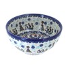 Blue Rose Polish Pottery Arctic Holidays Cereal/Soup Bowl