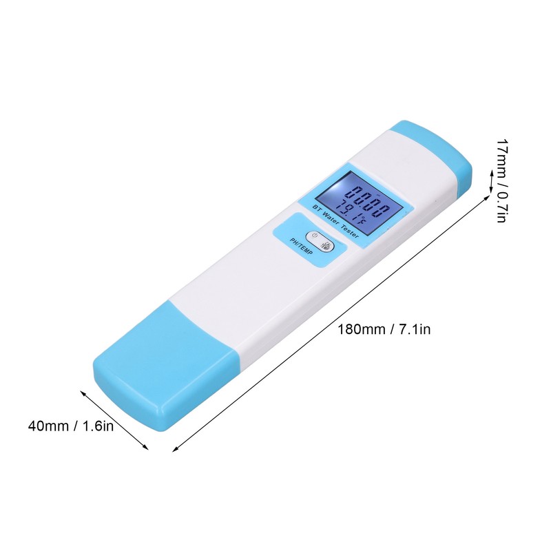 Bluetooth Water Quality Monitor PH Temperature Test Pen High Accuracy