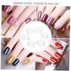 WOONEKY Nail Stickers Set Manicure Sequins 6 Boxes of Shiny