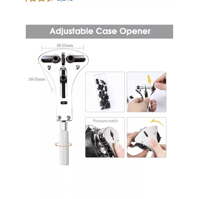 WatchToolz TOOL KIT & SIZING FOR INVICTA PRO DIVER WATCH