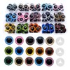 ARTCXC 90Pcs 15mm &16mm 3Styles Plastic Safety Eyes Glitter Eyes