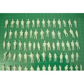 プライザー ジオラマ 模型 人 ミニフィギュア 100体セット プラモデル 鑑賞 Nゲージ 1:200