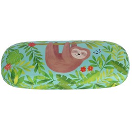 Botanical Sloth and Friends Reading Sunglasses Spectacles Hard Case Cover Holder