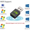 QIQIAZI USB Bluetooth WiFi Adapter, Bluetooth 5.0 Dongle WiFi Dongle