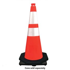 Plasticade Octagon Traffic Cone Weight (7 lbs.) for Construction Zones and Heavy Traffic Areas, Made of Recycled Rubber, Fits Standard Size Traffic Cones, Made in The USA (4 Pack)