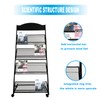 Kenpiko Floor-Standing Magazine Rack, 4-Layer Brochure Display Stand Tiered Design