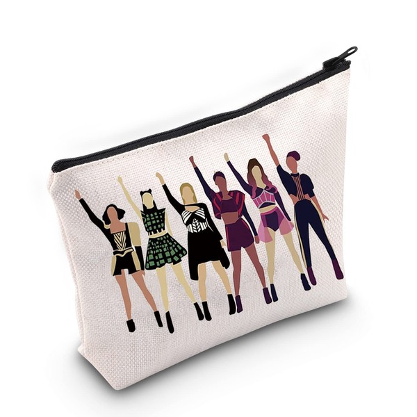 TSOTMO Musical Gift Musical Broadway Musical Theatre Gift Six Broadway Musical Inspired Zipper Pouch Cosmetic Bag For Musical Lovers Broadway Fans Gift (Six the)