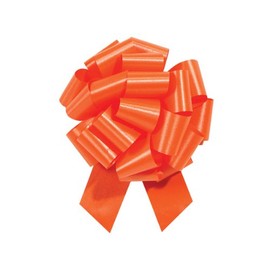 TROPICAL ORANGE 5.5" Pull Bows5.5" - 20 loops -100% Polypropylene 2 unit, 50 pack per unit.