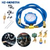 AC R134A Refrigerator Freon Recharge Kit including R134a Piercing Self-Sealing