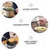 BIUDECO Stainless Steel Colander Fine Mesh Strainer Kitchen Gadget Long