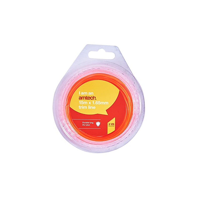 Amtech U4020 15m x 1.65mm strimmer line