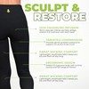 Green Drop Infused High Waist Leggings for Women, Ultra Soft