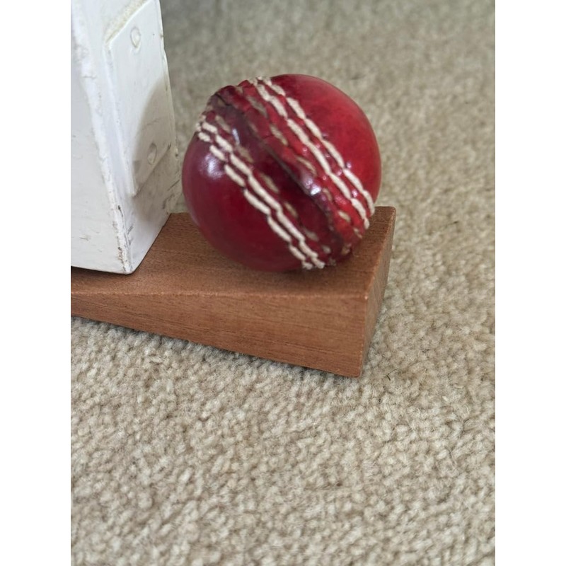 CRICKET-GIFTS Door Stop Door Wedge Real Mini Leather Cricket Ball