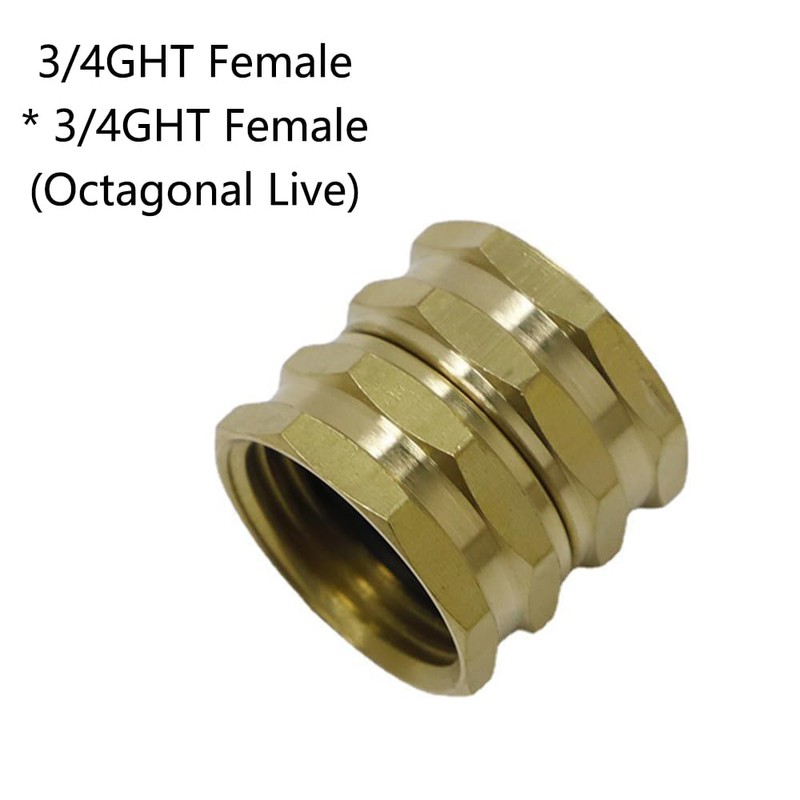 Garden Hose Quick Connector, 2 Pcs 3/4 Inch Female Threaded