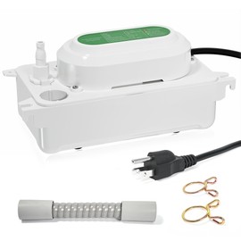 110V 0.6L Water Tank Condensate Pump, 6.6ft Lift Drain Pump for Ice Maker, 100L/H Flow, Commercial Ice Maker Drain Pump, Auto On/Off