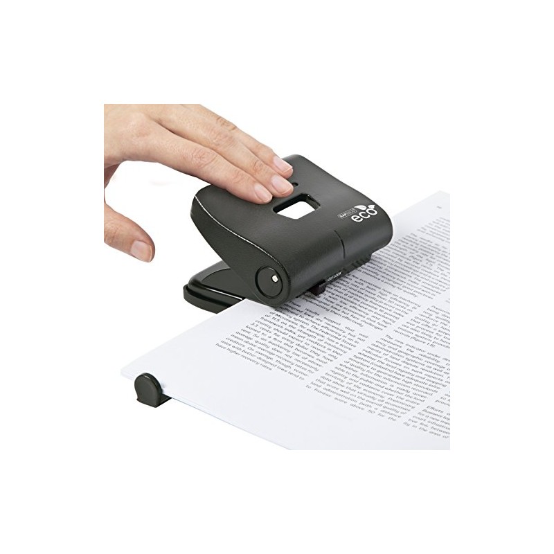 Rapesco 1086 ECO 2-Hole Punch, 22 Sheets Capacity, Black