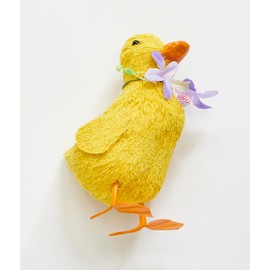 Worth Imports 5" Sisal Tabletop Yellow Easter Duck, Set of 2