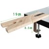Jewelry Table Clamp, Wooden Bench Pin with V Slot and