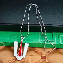 Hari Darpan Lord Venkateswar Balaji Tilak Maha vishnu Pendant With Ball Chain Black And Red Zinc Metal Necklace For Men And Women, Stainless Steel, No Gemstone