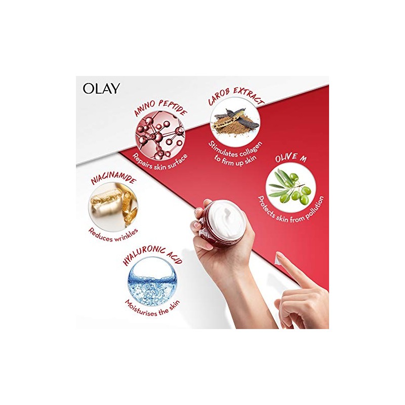Olay Regenerist - Crema hidratante antienvejecimiento, 1.7 onzas