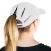 TOP-EX Women's Baseball Cap with High Ponytail Foldable UV Protection