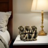PlentifulHome 3 Wise Monkeys Statue - Hear No Evil, See