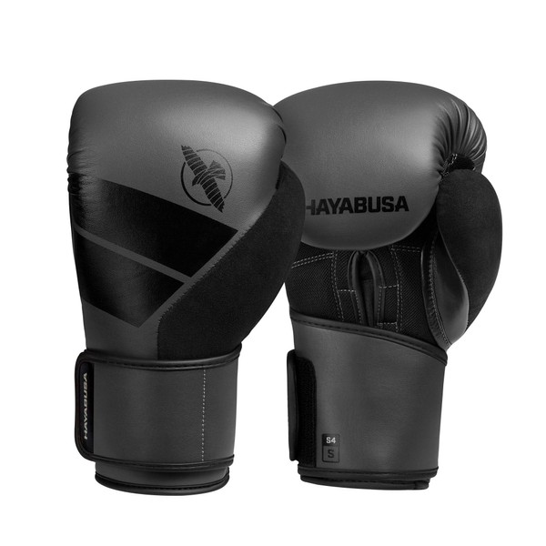 Hayabusa S4 Boxing Gloves for Men and Women - Charcoal, 16 oz