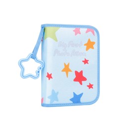 Baby Photo Book Holds 21 4x6 Photos, My First Photo Book for Baby or Toddlers,Baby Photo Album Soft Cloth Family Book, Cute Book Gift for Babies Shower Newborns Family Photos (Blue)