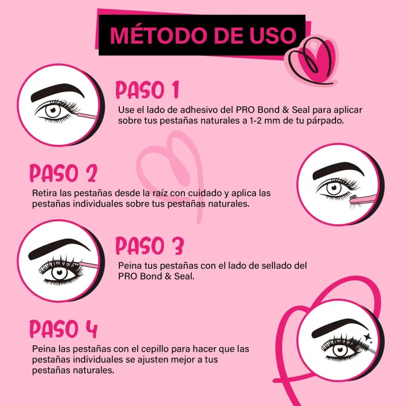 Kit De Extensiones Pestañas Pro 30d 40d 9-16mm 280pcs