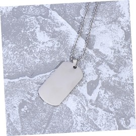 LIFKOME 3pcs Unisex Stainless Steel Tag Necklace for Inspirational Mother Jewelry Elegant Silver Pendant for Men and Women Family and Friends