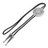 Bowties.jp prt0242 Mayan Calendar Silver Coin Loop Tie Necklace Polar