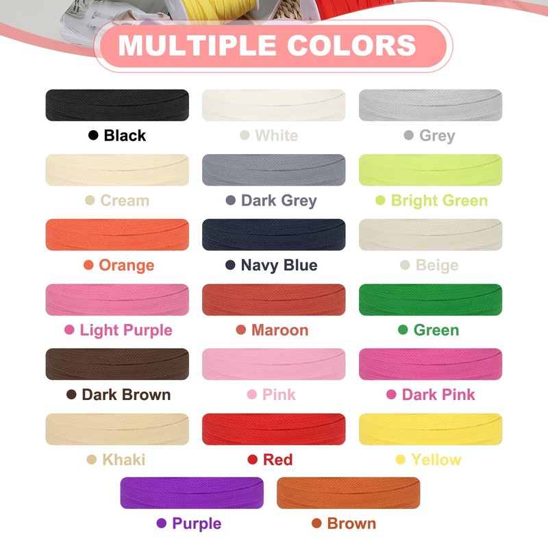 PATIKIL Flat Drawstring Cord 10mm x 5 Yd, Draw String