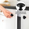 6 Pack Black Cupboard Door Knobs Round Mushroom Single Hole