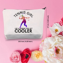 U.Tennis Girl - Zipper Bag for Tennis Players - Cosmetic Bag for Girls